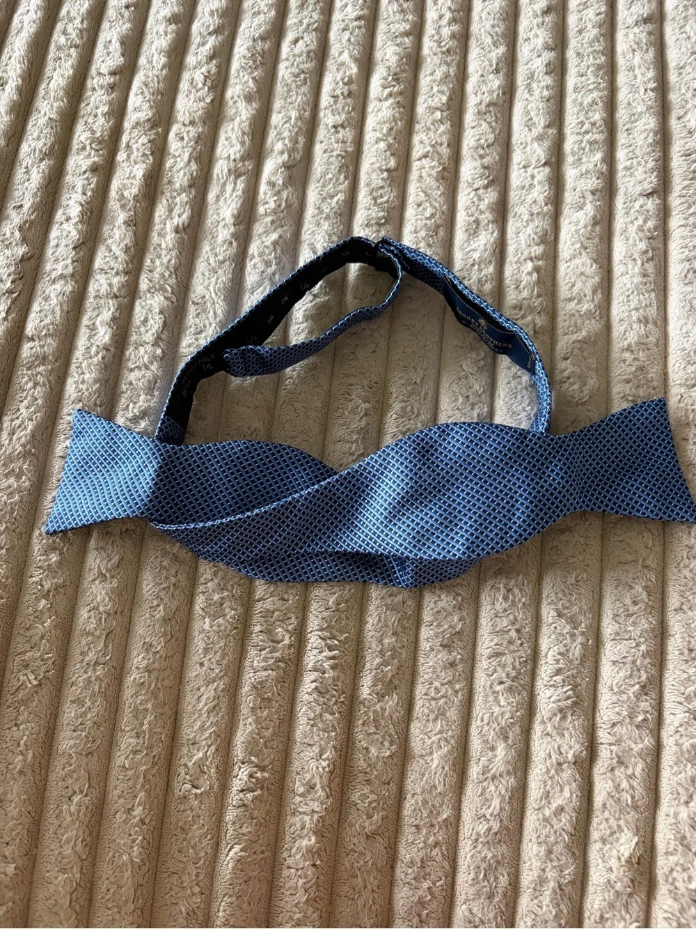 Brooks Brothers Blue Textured Bow Tie